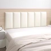 Pannelli da parete 3D, 2 pezzi 30 x 40 cm rivestimento da parete, pannelli da parete imbottiti, cuscini da parete, cuscini da parete autoadesivi per camere da letto, camere per bambini (bianco)
