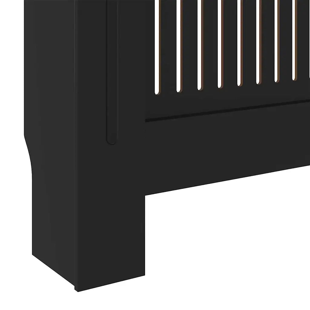 Copertura per radiatori 2 pcs Nero 205 x 20,5 x 81,5cm 3403238