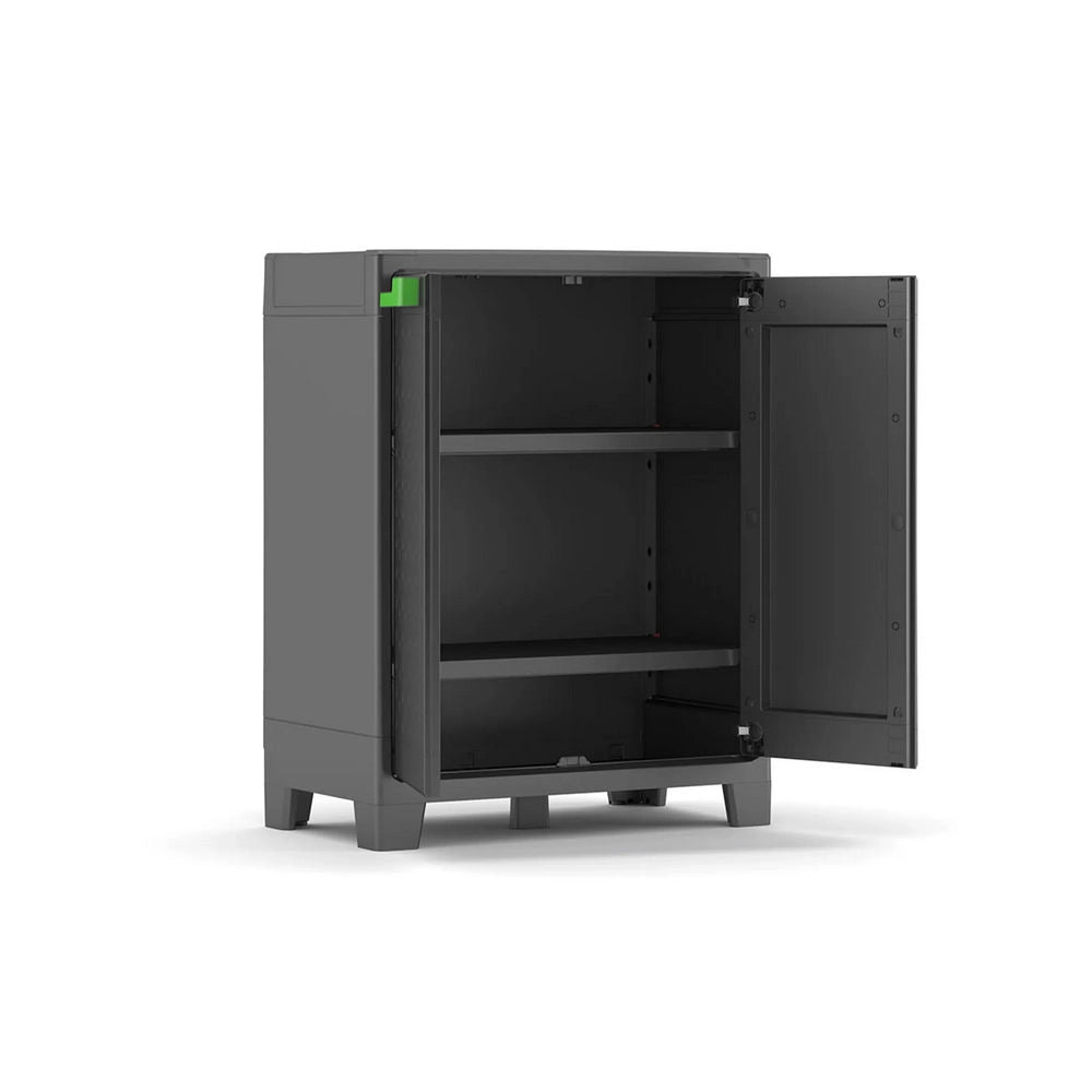 Armadietto Basso da Esterno in Plastica Grigio Moby XL Keter