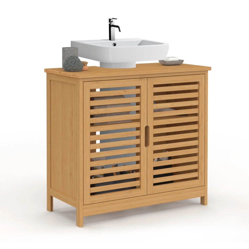 IDMarket - Mobiletto da bagno in bambù BEA
