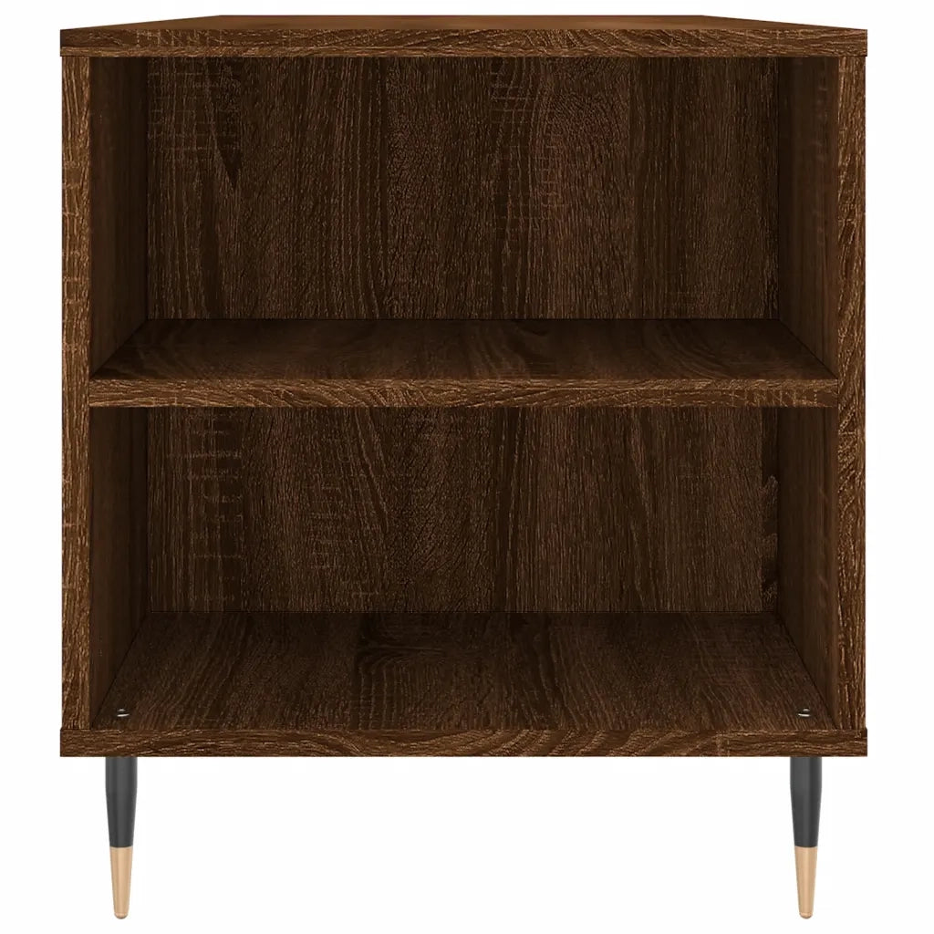 Tavolino salotto | Tavolino da caff¨¨ | Tavolino da Soggiorno Rovere Marrone 102x44,5x50cm Legno Multistrato