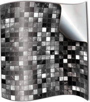 Tegel Stickers per Parete in Stile Mosaico - 15 x 15 cm - Copie in Bianco e Nero - Adesivi per Parete da Applicare Direttamente - DIY Stickers per Parete - Stile Mosaico - Tegel Stickers Zelfklevendi