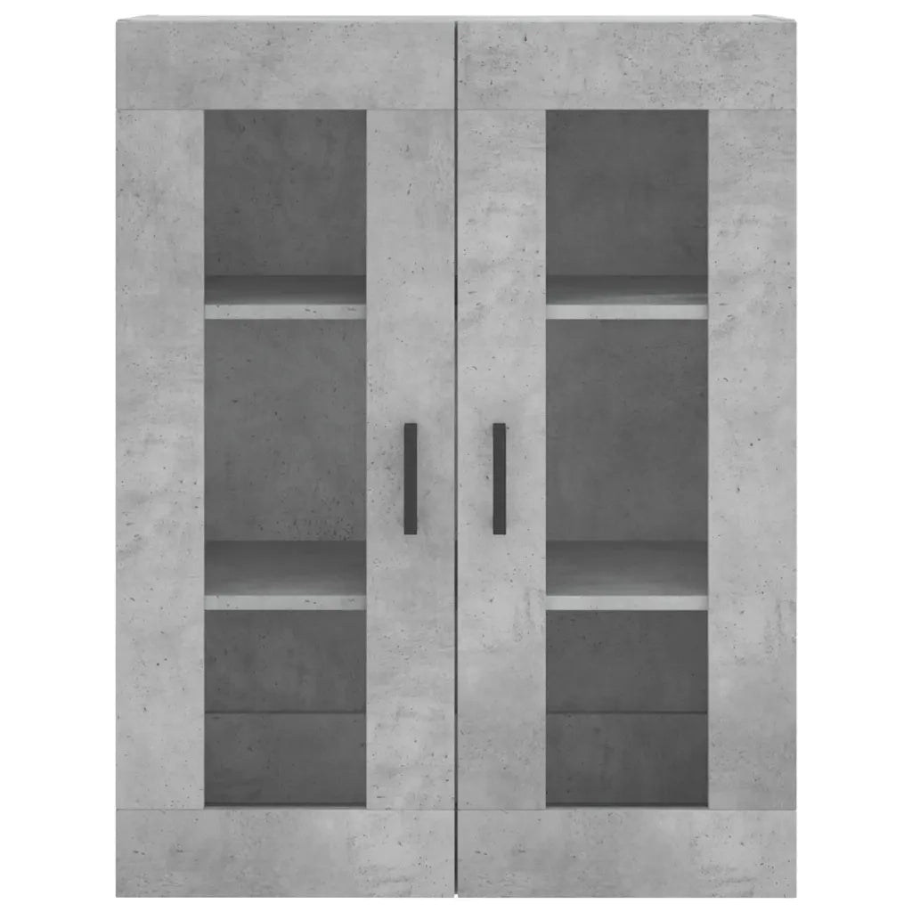 Credenza-Buffet-Armadio da cucina Grigio Cemento 69,5x34x180 cm in Legno Multistrato 767239