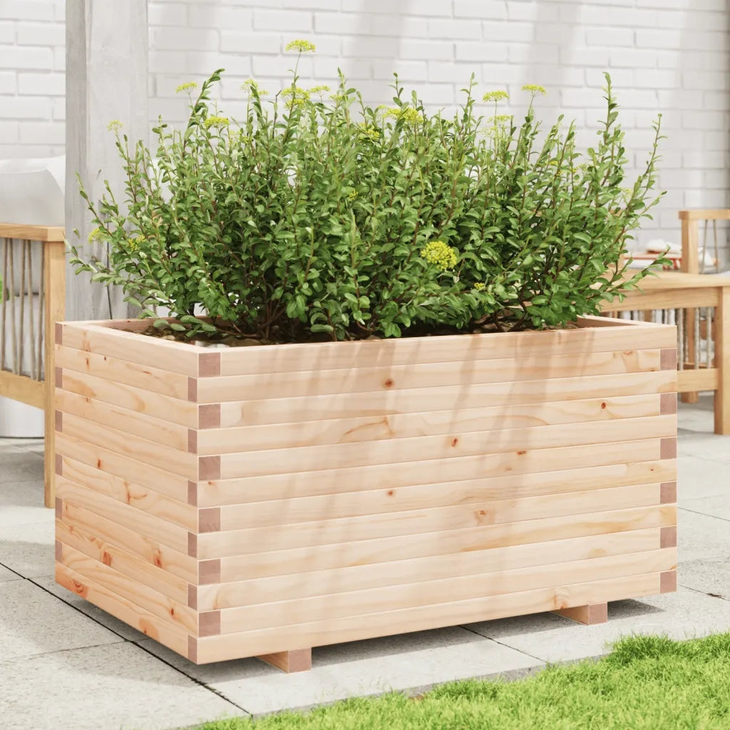Fioriera da Giardino 90x60x49,5 cm in Legno Massello di Pino 847383