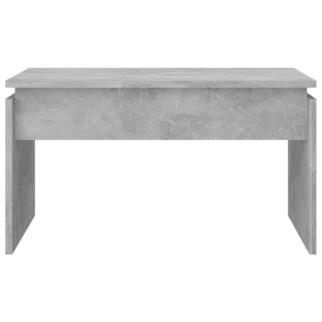 Tavolino da Salotto-Tavolino da soggiorno Grigio Cemento 68x50x38cm Legno Multistrato