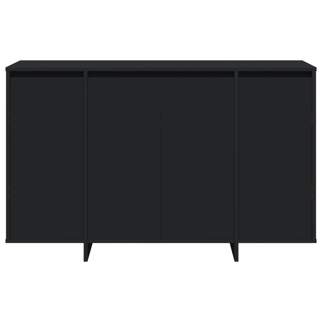 Credenza Nera Nero Legno ingegnerizzato 120 x 41 x 75 cm