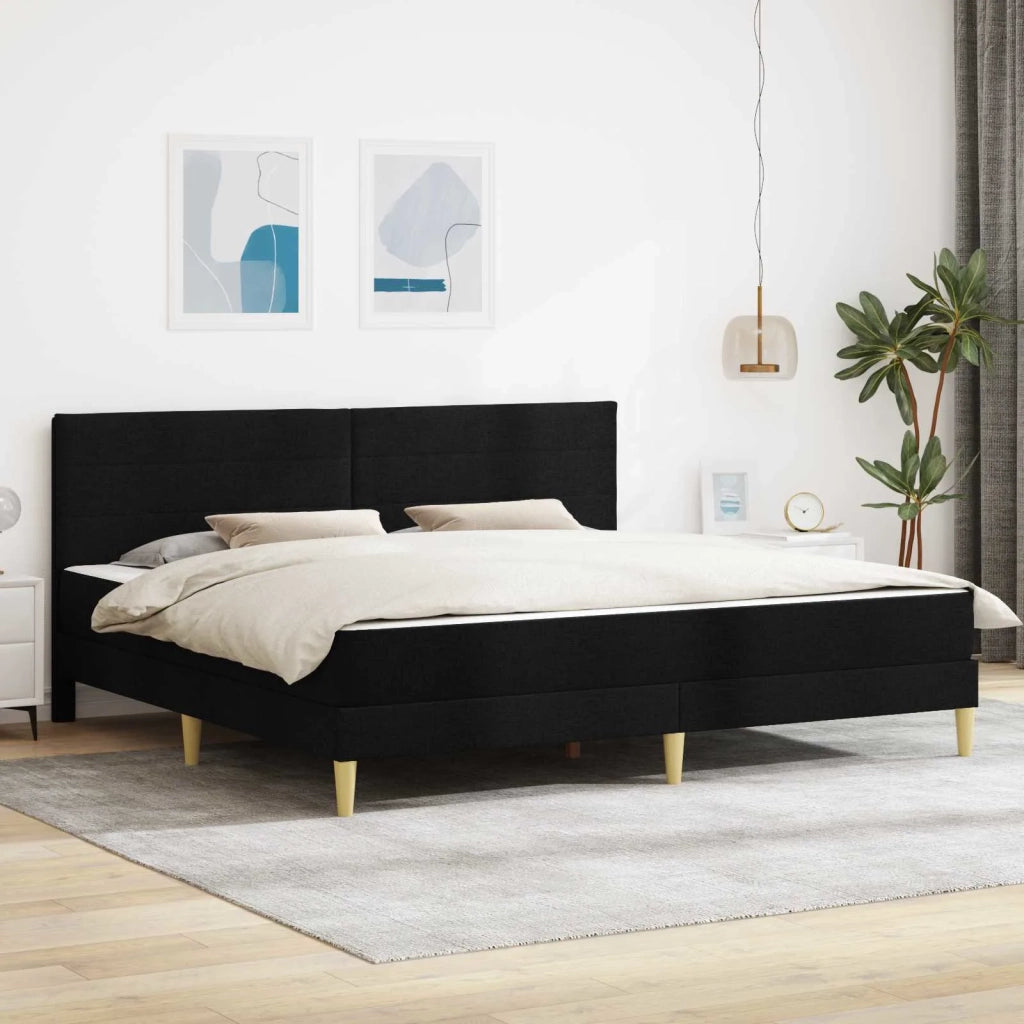 Struttura del letto Nero 180 x 200 cm Poliestere 3414971