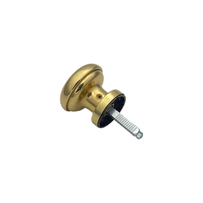 Maniglia su rosetta tonda SAGUATTI  401/60LQ in ottone oro lucido