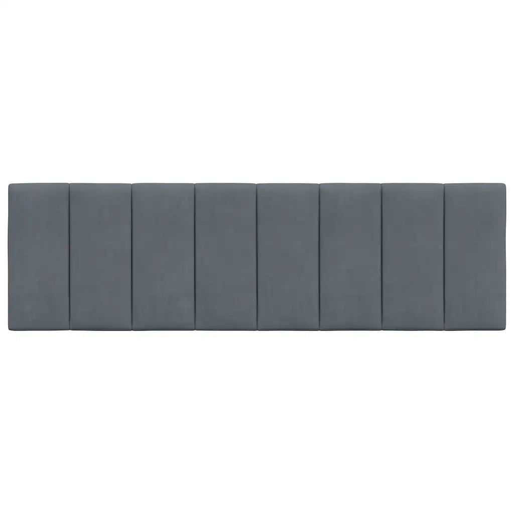 Cuscino Testiera Hanko Grigio Scuro 160 cm in Velluto CFW5146079