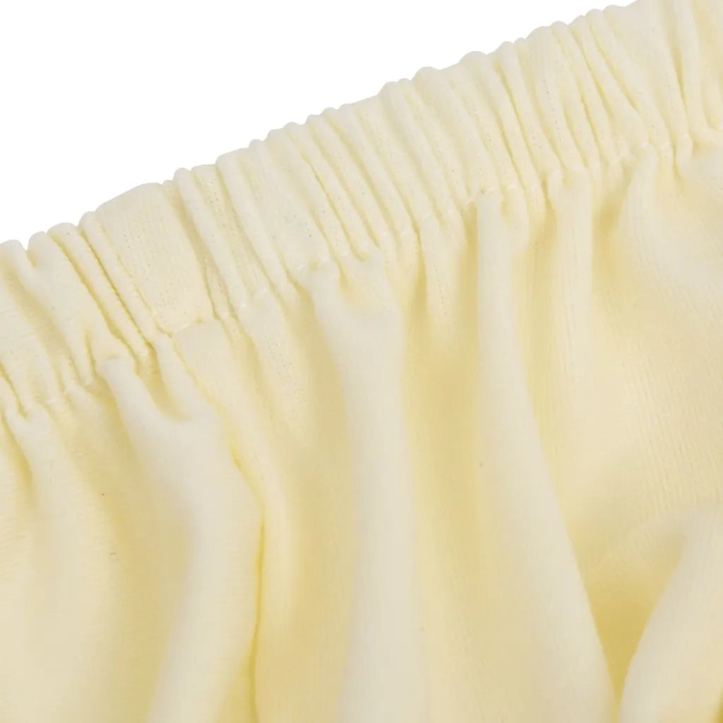 Fodera Elasticizzata per Divano in Jersey di Poliestere Crema CFW9556335