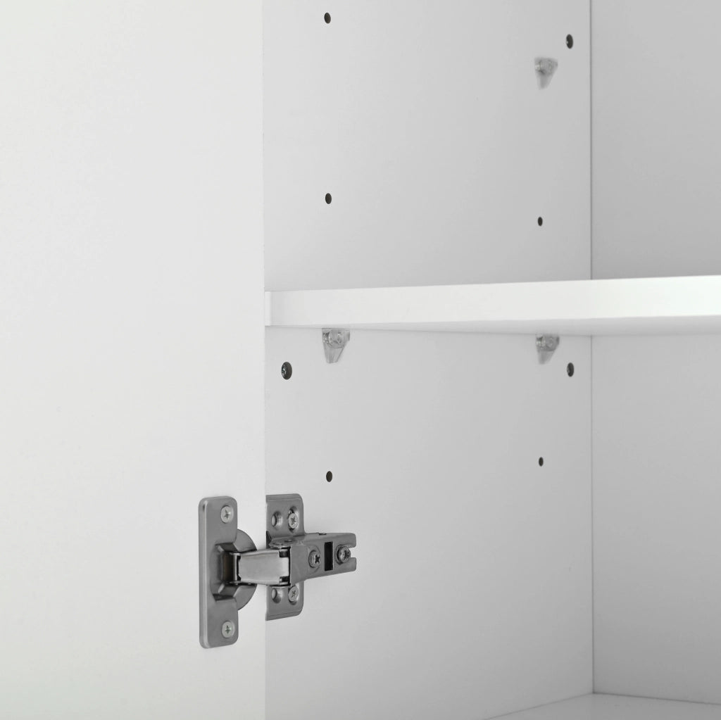 Scarpiera con panca 2 in 1 con ante curve; 130x35x110 cm; bianco; in truciolare