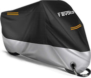 Motorhoes Verbeterde Versione con Fessura per Chiave 3 Strisce Riflettenti Protegge da UV Pioggia Neve Polvere Dimensioni XXXL 265x105x125cm