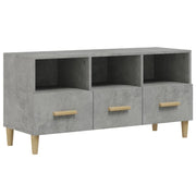 Mobile TV multimediale mensola TV credenza TV sala da pranzo soggiorno camera da letto 102 x 36 x 50 cm legno ingegnerizzato grigio 02_0025596