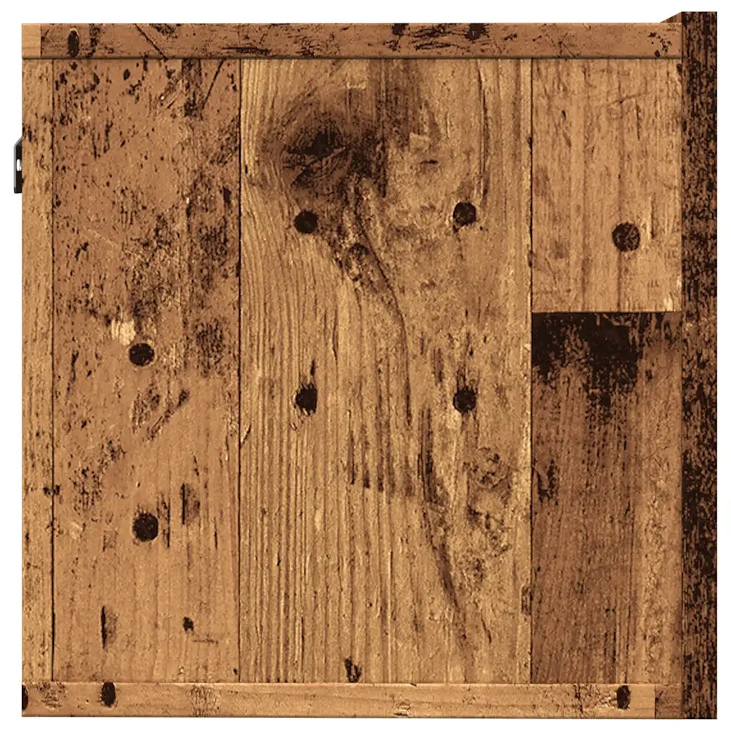 Mobili TV a Parete 2pz Legno Antico 100x30x30 cm 857017