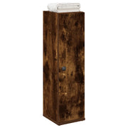Mobile da Bagno con Portarotolo Rovere Fumo 20,5x22x72 cm 858519