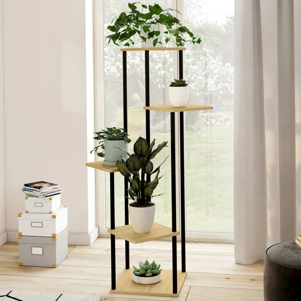 IDMarket - Estante para macetas - DETROIT soporte para plantas 106 cm diseño industrial