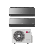 Condizionatore Dual Split LG Artcool Mirror 12+12 con MU2R17 R-32 Wi-Fi Integrato