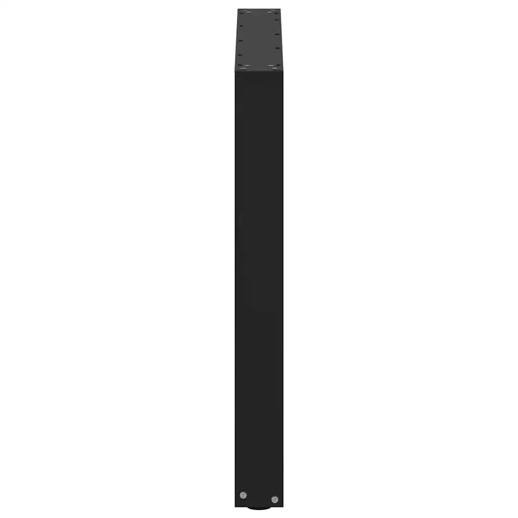 Gambe per tavolo da pranzo a forma di U 3 pz nere 90x(72-73) cm in acciaio