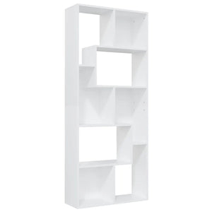 Libreria Bianca 67x24x161 cm in Legno Multistrato