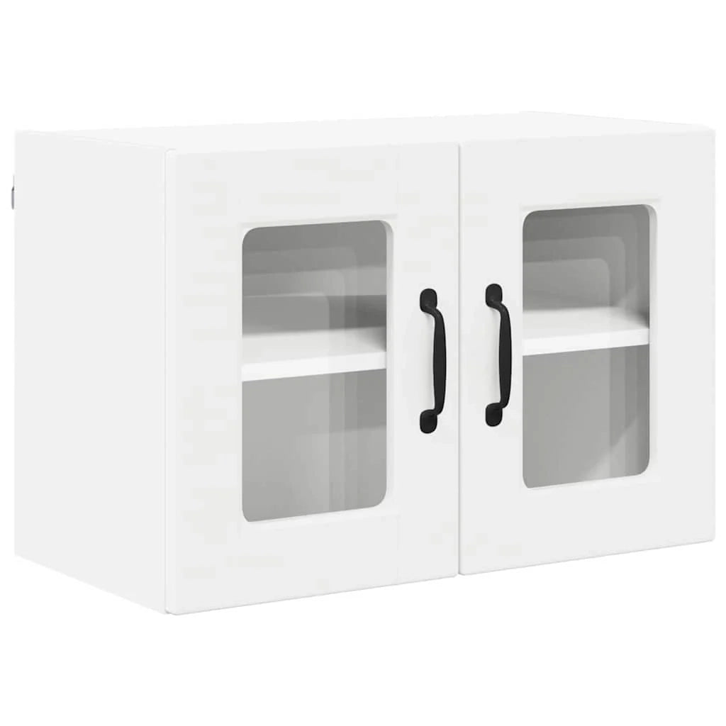 Set di 2 pensili da cucina moderni per un'organizzazione efficiente 60 x 31 x 40 cm legno composito bianco 02_0054310