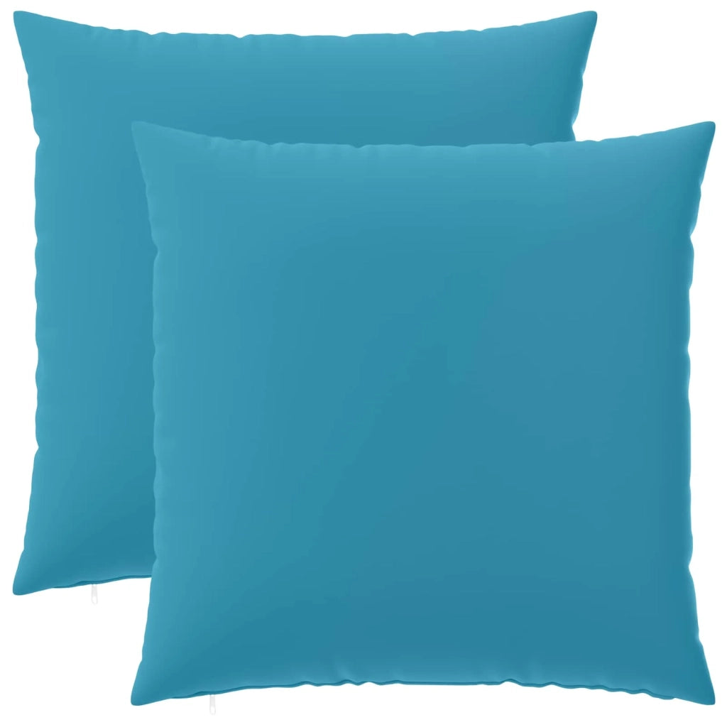 Federa 2 pcs HEERLEN Azzurro 60 x 60 cm Poliestere 912697