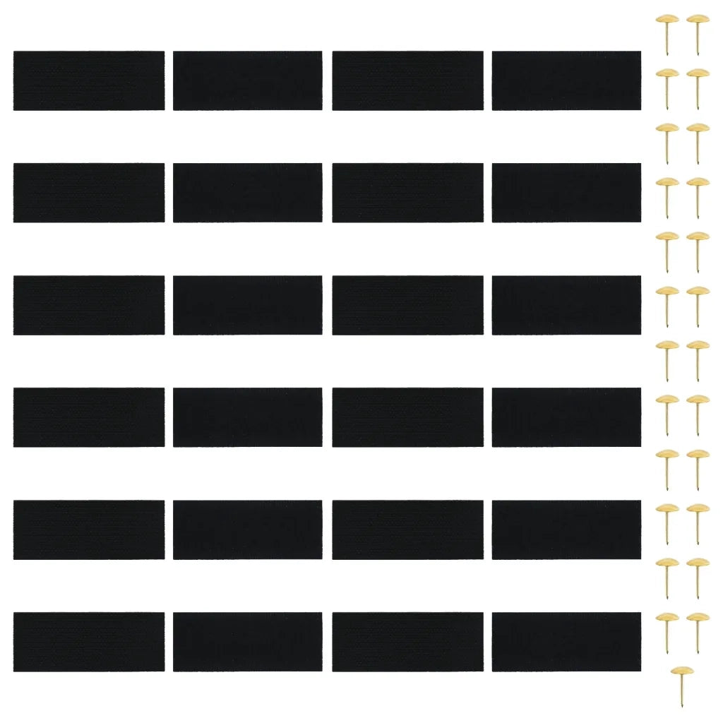 Tende Antimosche 2 pz per Porte con Magneti Nere 220x110 cm 314688