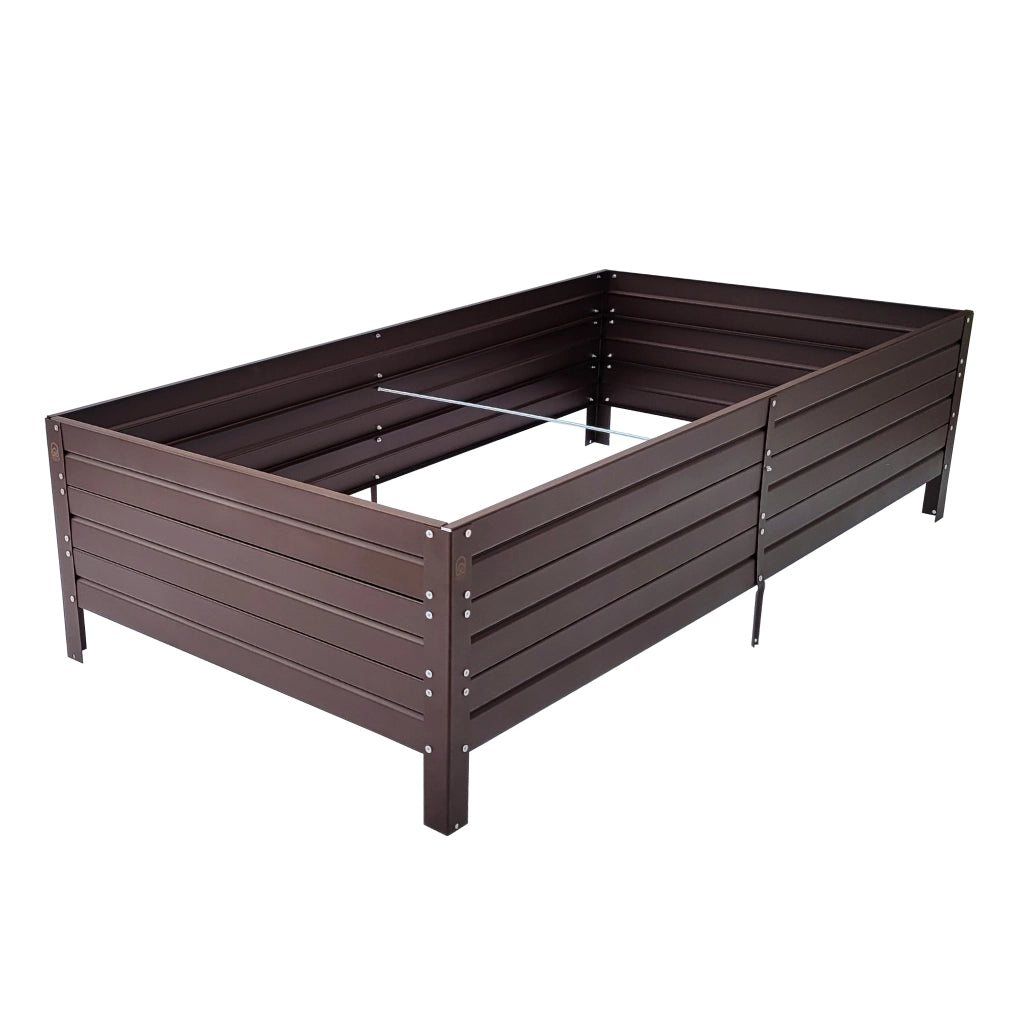 Fioriera rialzata KLASIKA GARDEN, rivestimento verniciato a polvere, marrone RAL8017 150x75x30