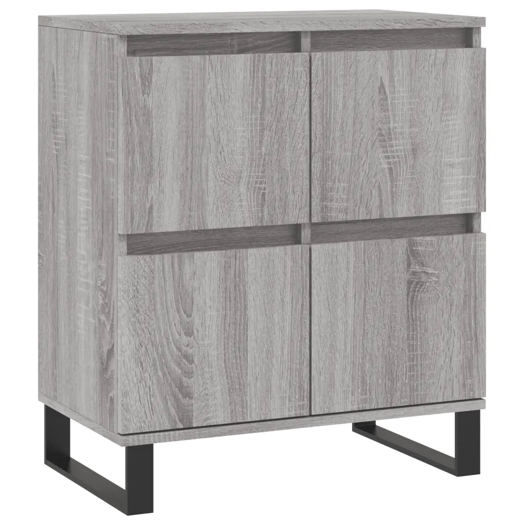 Credenze 3 pz Grigio Sonoma in Legno Multistrato 3190211