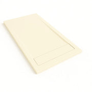 Piatto doccia Bidai con bordo 90X100 cm colore Crema RAL 1013 griglia Crema