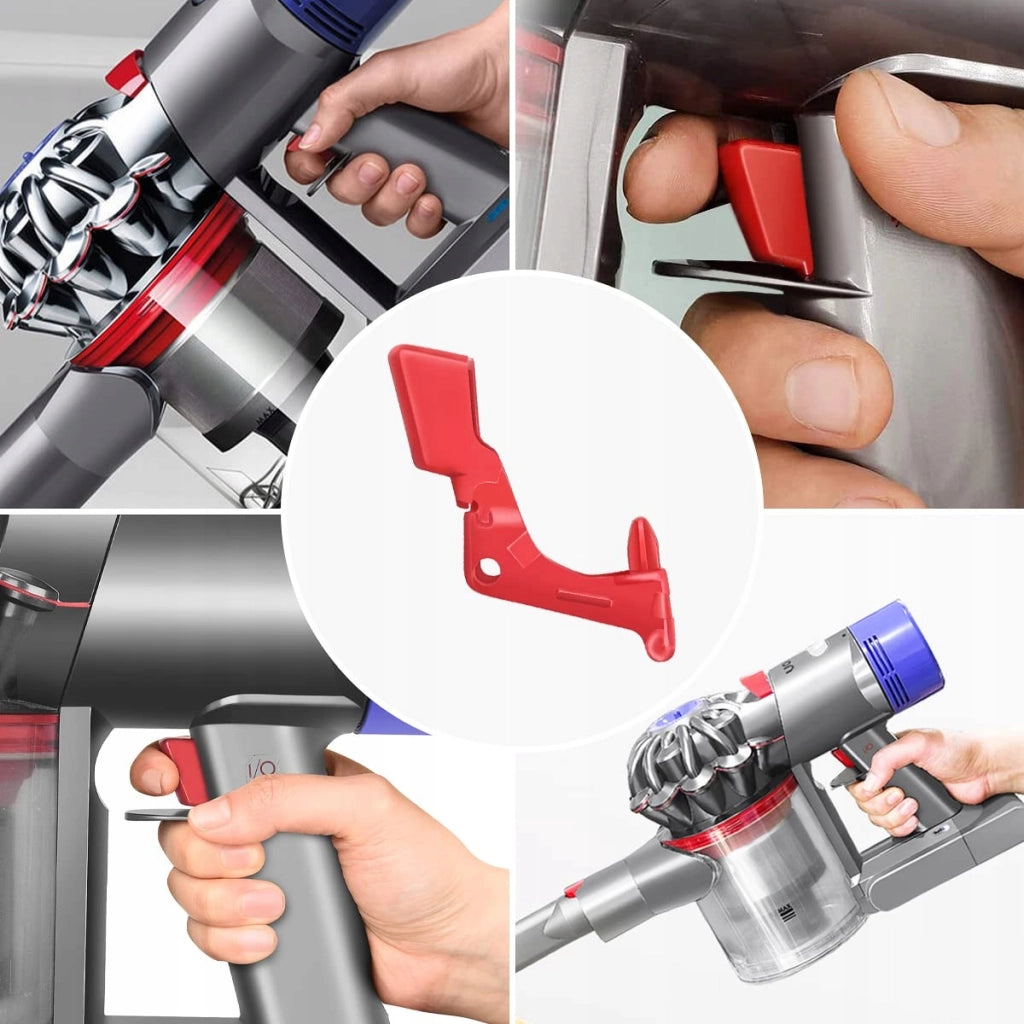 Pulsante di Ricambio per Aspirapolvere compatibile con Dyson V10 V11 SV12 SV14 – Rosso, Materiale Resistente