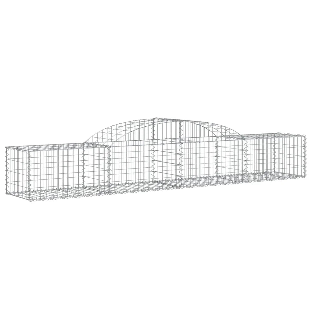 Cesti Gabbioni ad Arco 11 pz 300x50x40/60 cm Ferro Zincato 3146656