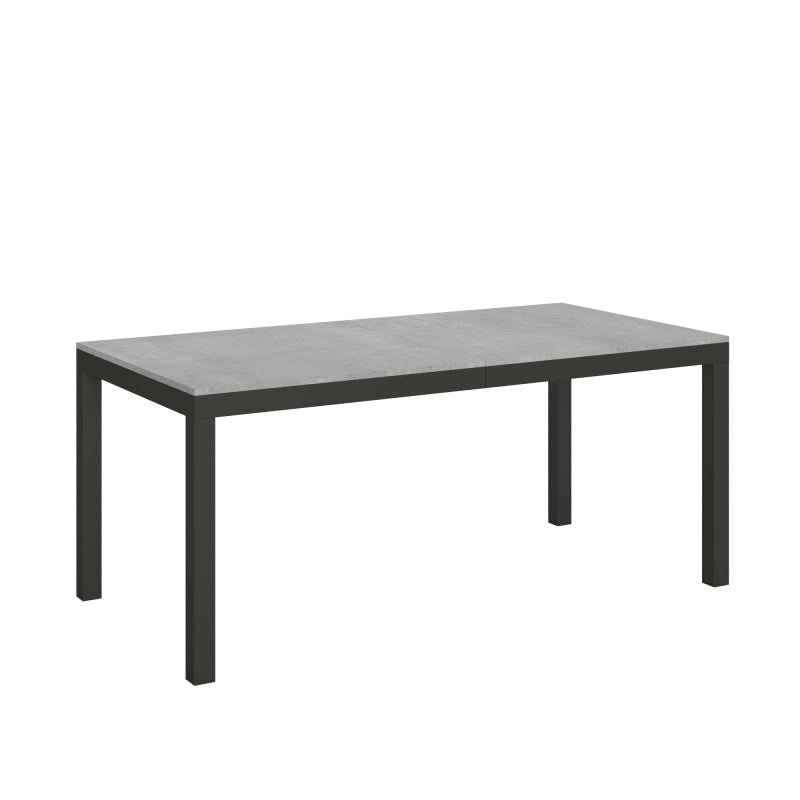 Tavolo allungabile 90x180/284 cm Everyday Evolution telaio Antracite - Cemento