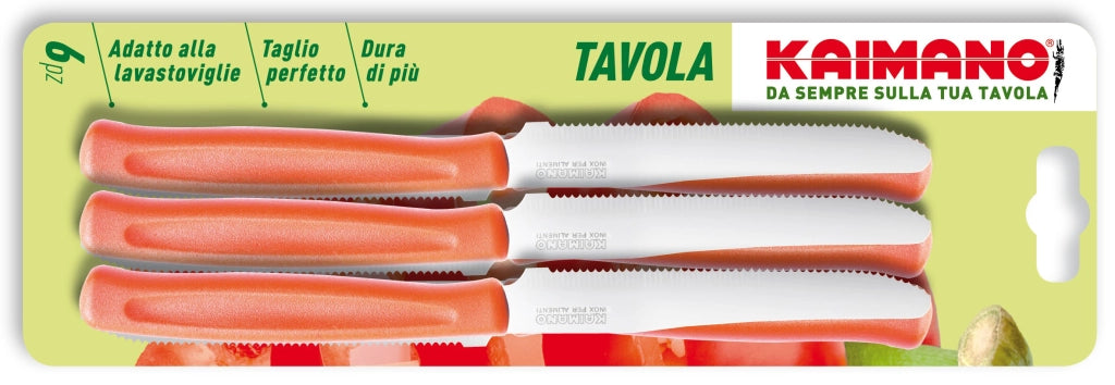 Kaimano SET COLTELLI DA TAVOLA DINAMIK 6 PEZZI col. Bianco