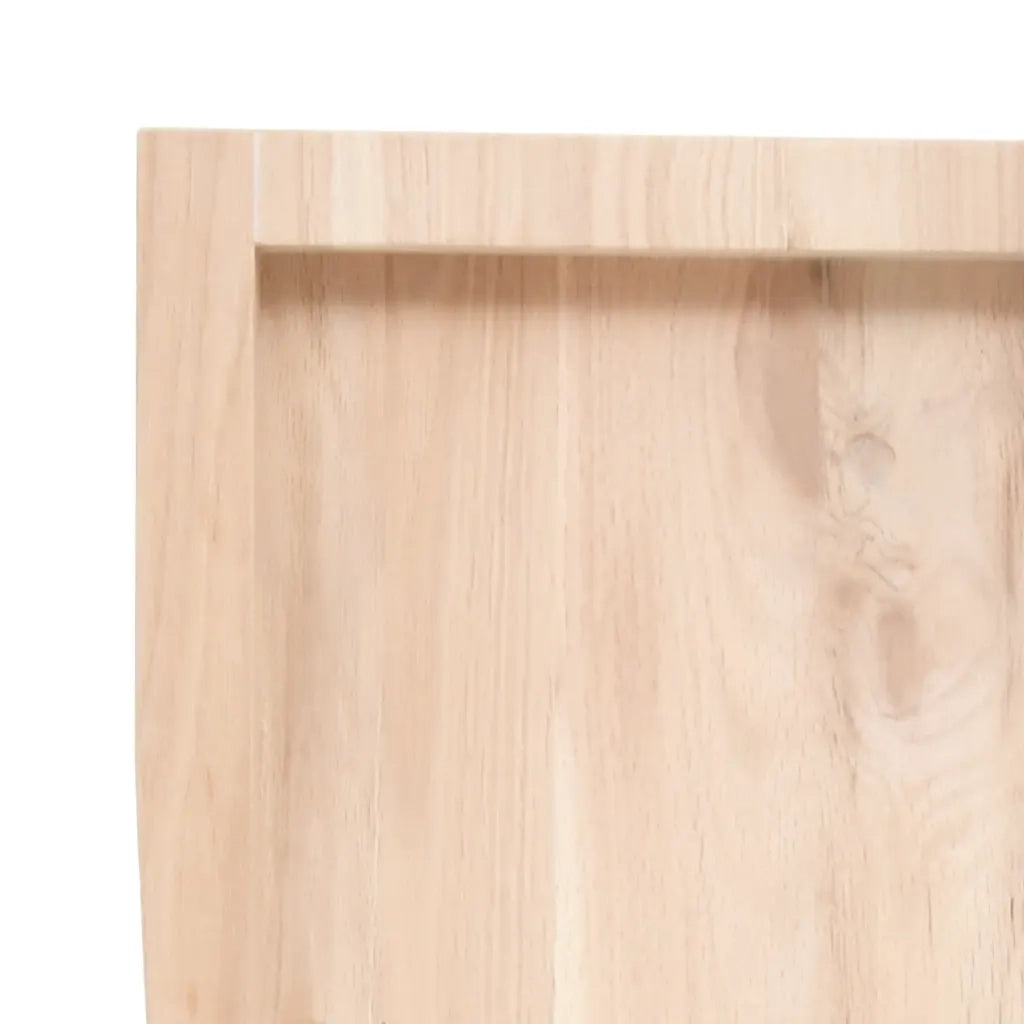 Piano Bagno 40x40x(2-4) cm in Legno Massello Non Trattato CFW6381534