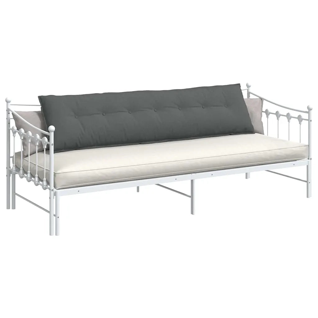 Cuscino per Schiena Grigio scuro 200 x 19 x 50 cm Tessuto