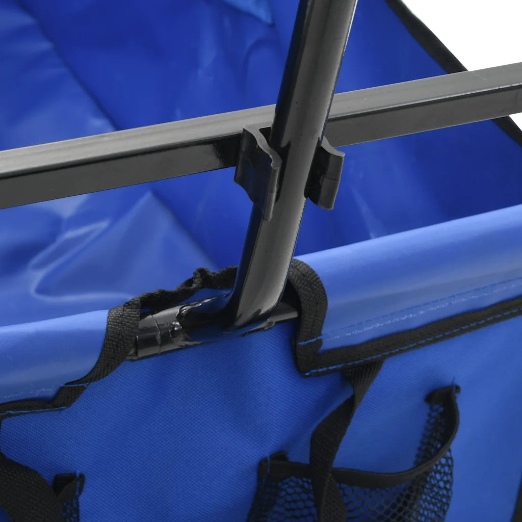 Carrello Pieghevole a Mano in Acciaio Blu CFW8580933