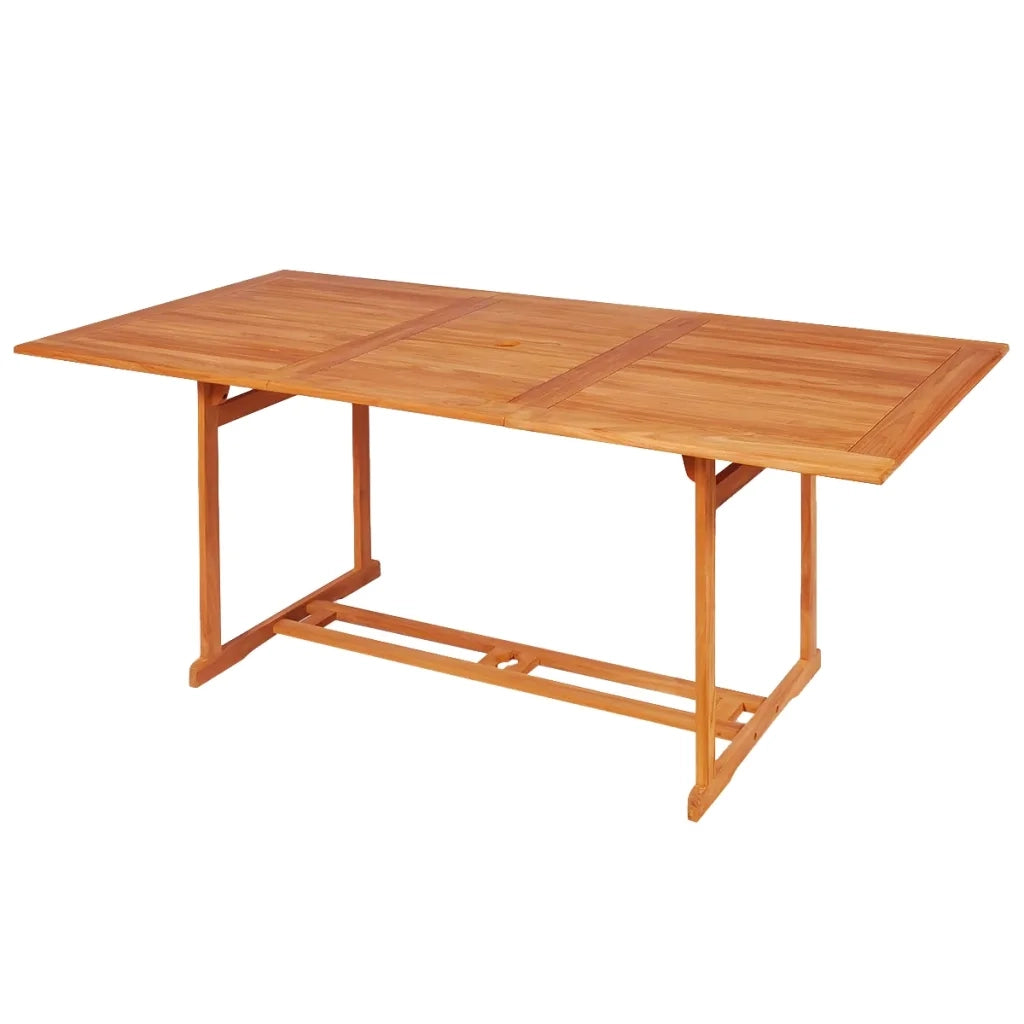 Set da Pranzo da Giardino 7 pz con Cuscini Legno di Teak Grigio cod mxl 41691