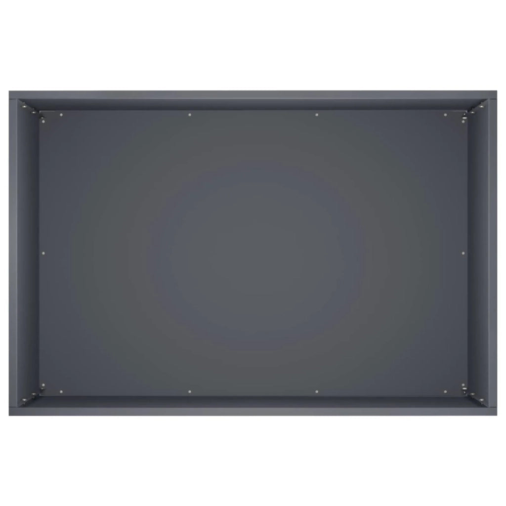 Vaso da giardino 2 pz Antracite 60 x 40 x 50 cm 8005699