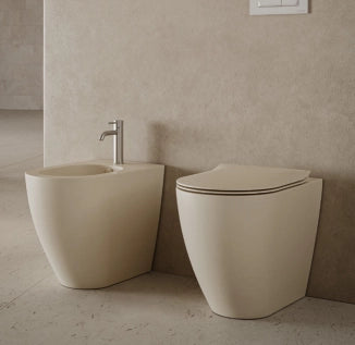 Bidet filomuro - Centrica - Hatria Colori Hatria Sanitari: Terre di Siena lucido