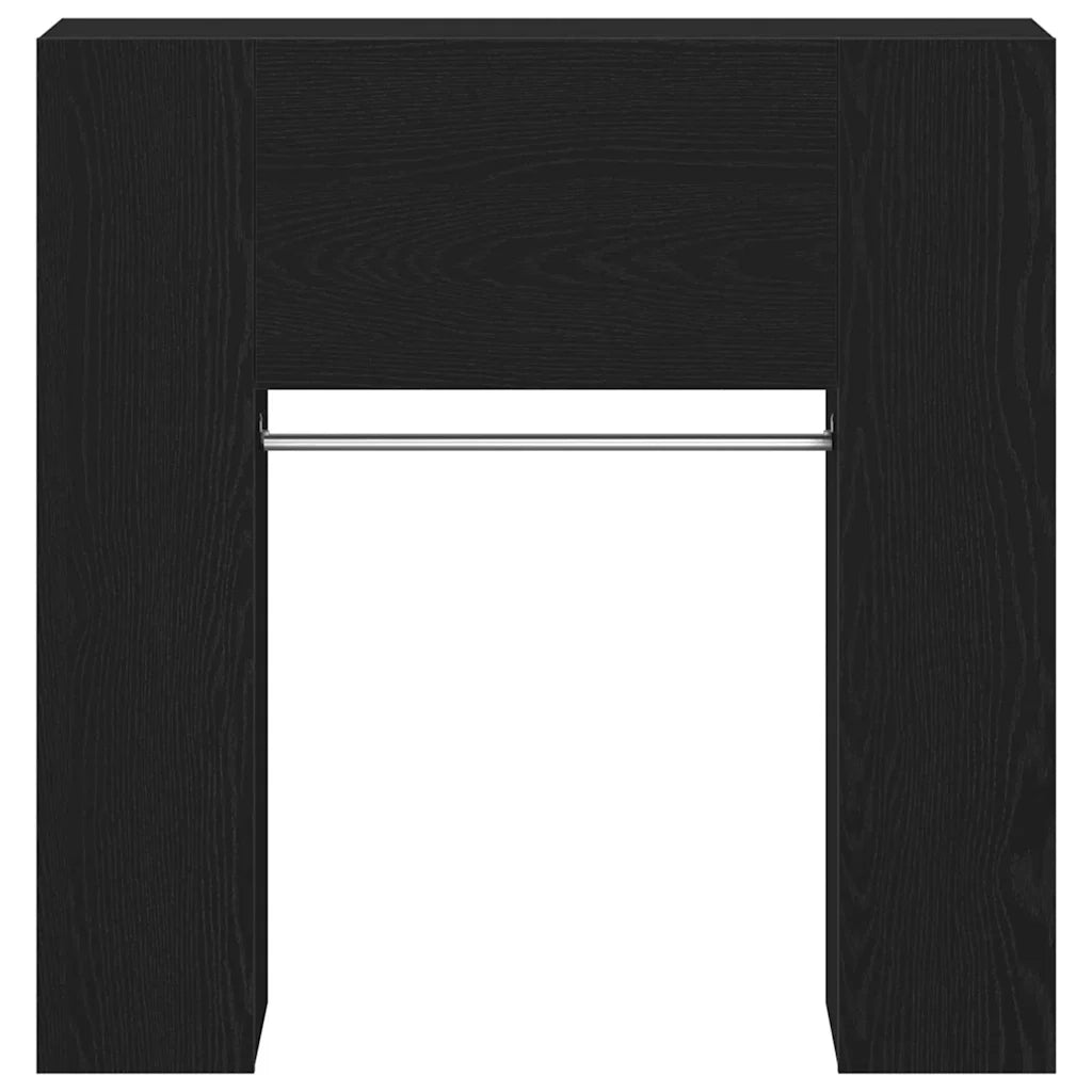 Armadio per corridoio con porta Rovere Nero 97,5 x 37 x 99 cm 862791