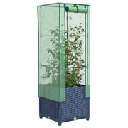 vidaXL Letto Rialzato con Copertura Serra Effetto Rattan 40x40x139 cm