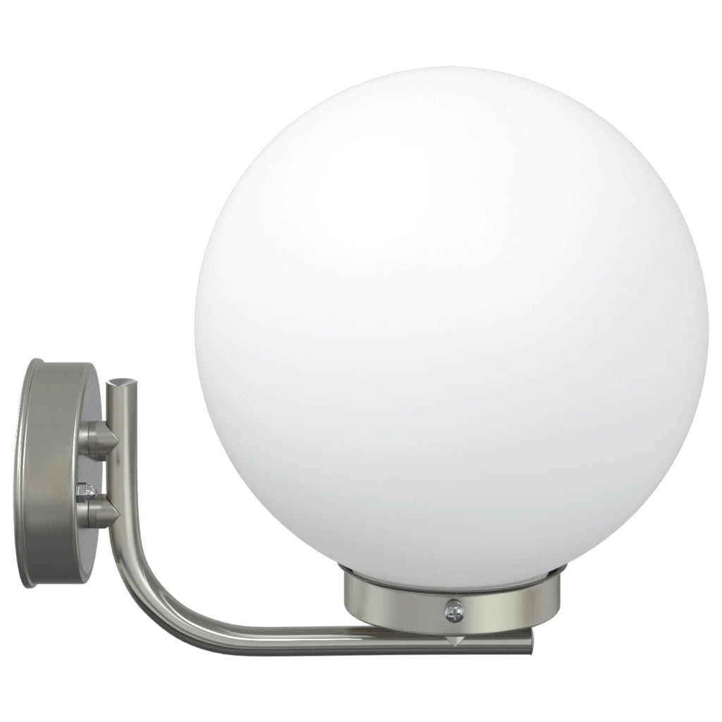 Lampade da Parete da Esterno  2 pz Acciaio Inossidabile Argento IP44