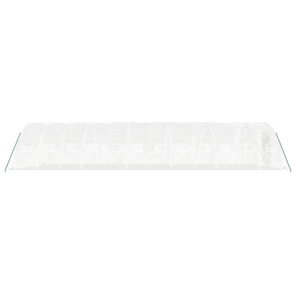 Serra con Telaio in Acciaio Bianco 60 m² 12x5x2,3 m 3188098