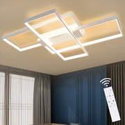 ZMH Lampada da soffitto LED moderna geometrica rettangolare 100cm per soggiorno camera