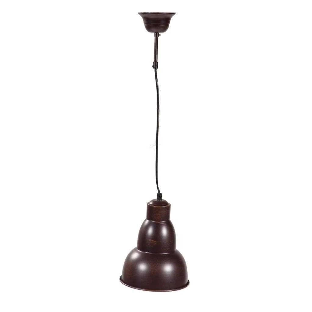 Plafoniera in metallo marrone 18,5x18,5x80h