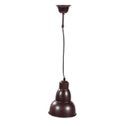 Plafoniera in metallo marrone 18,5x18,5x80h