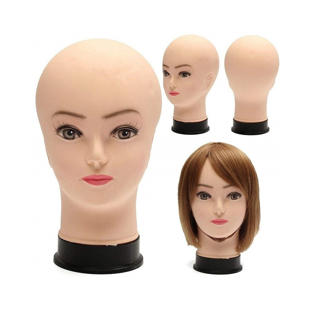 Trade Shop - Espositore Manichino Testa Donna Porta Parrucca Occhiali Parrucchiere -