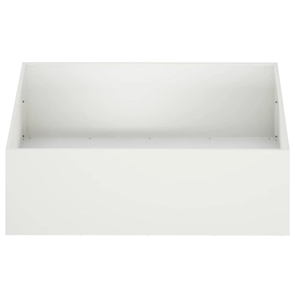 Vaso da giardino 2 pz Bianco 100 x 100 x 30 cm 8005081