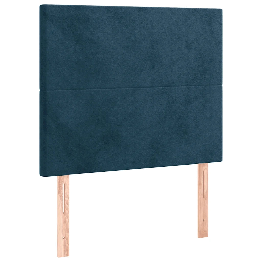 Testiera 2 pz Blu Scuro 80x5x78/88 cm in Vellutocod mxl 73620