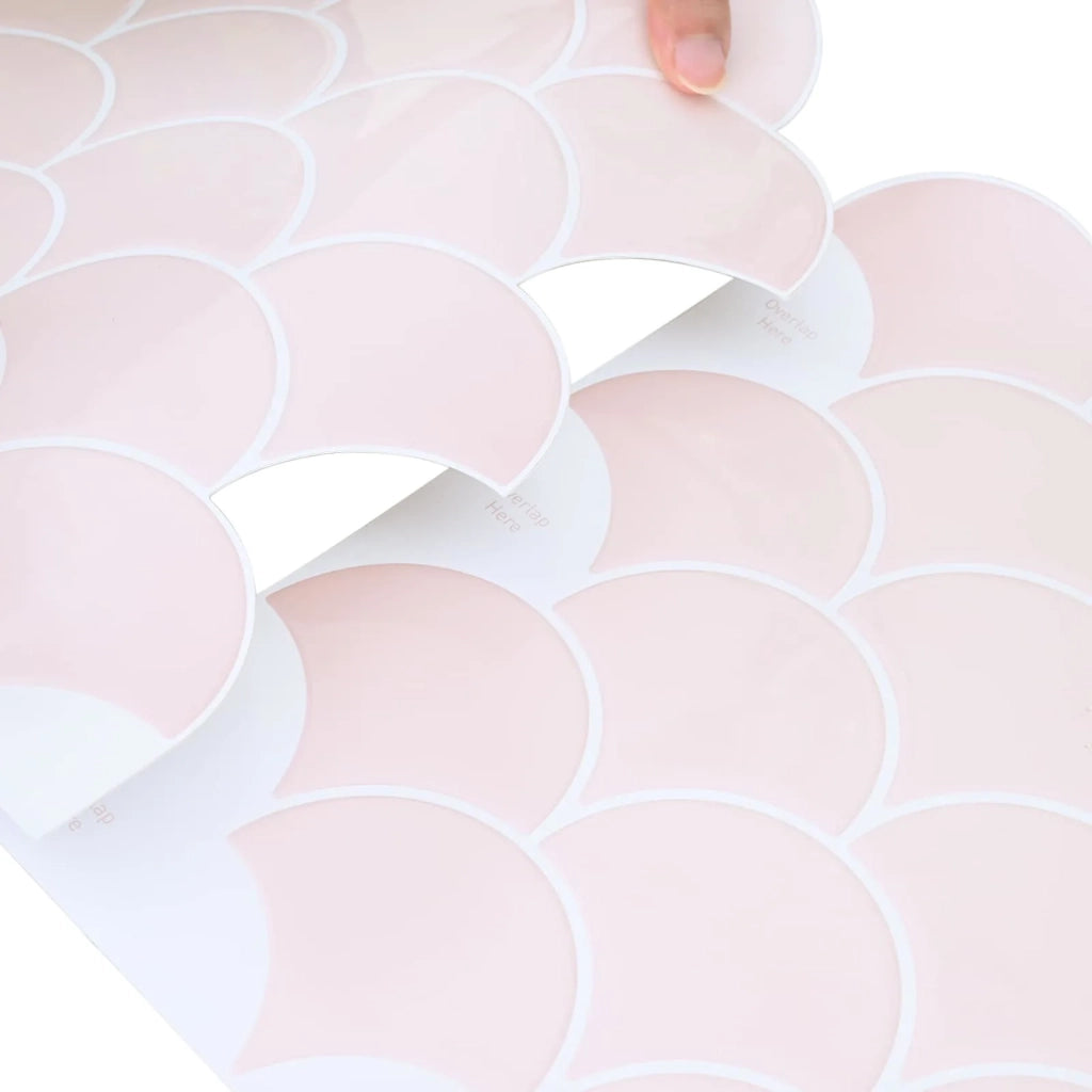 Piastrella a scaglie di pesce 20 pcs Rosa chiaro 30 x 30 cm